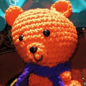 Handmade Small Crochet Bear.